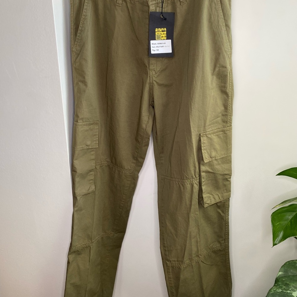 CAT Olive Cargo Pants